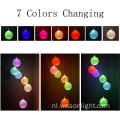 Factory Hot Sale Color Changing Outdoor Decoration Solar Powered Crystal Ball Wind Chime Led Wind Mobile Solar Light Wind Bell